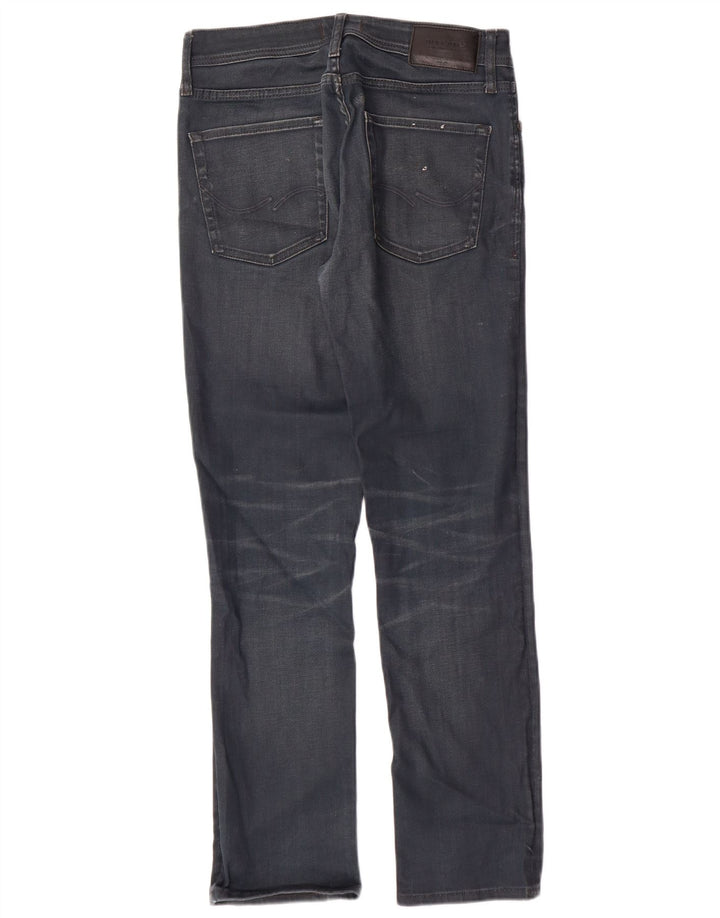 JACK & JONES Jeans dritti Clark da uomo W30 L29 cotone blu navy