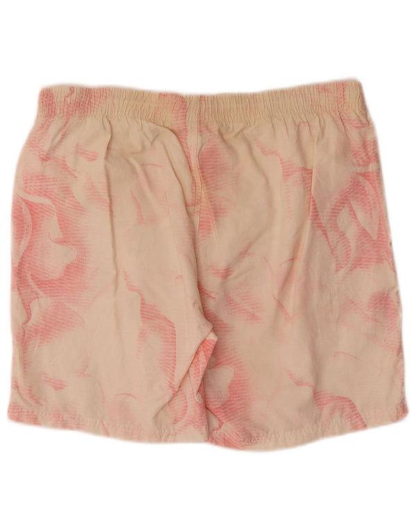 Pantaloncini da bagno da uomo Hugo Boss piccoli in cotone tie-dye bianco