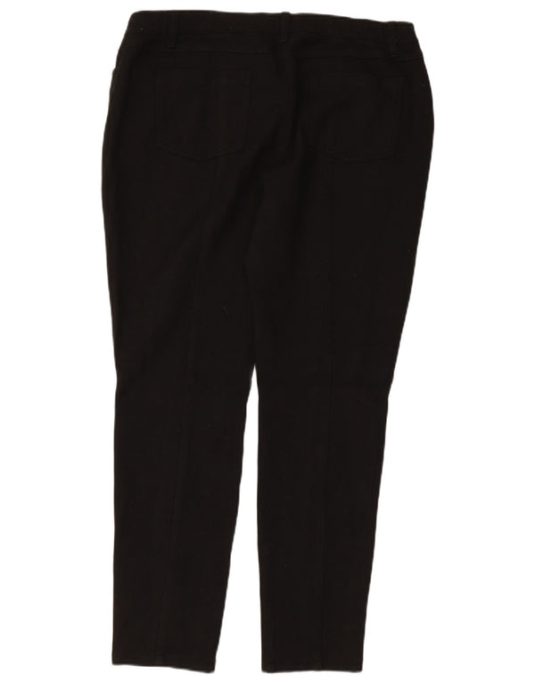 Pantaloni chino slim da donna BODEN UK 16 Large W34 L27 viscosa nera