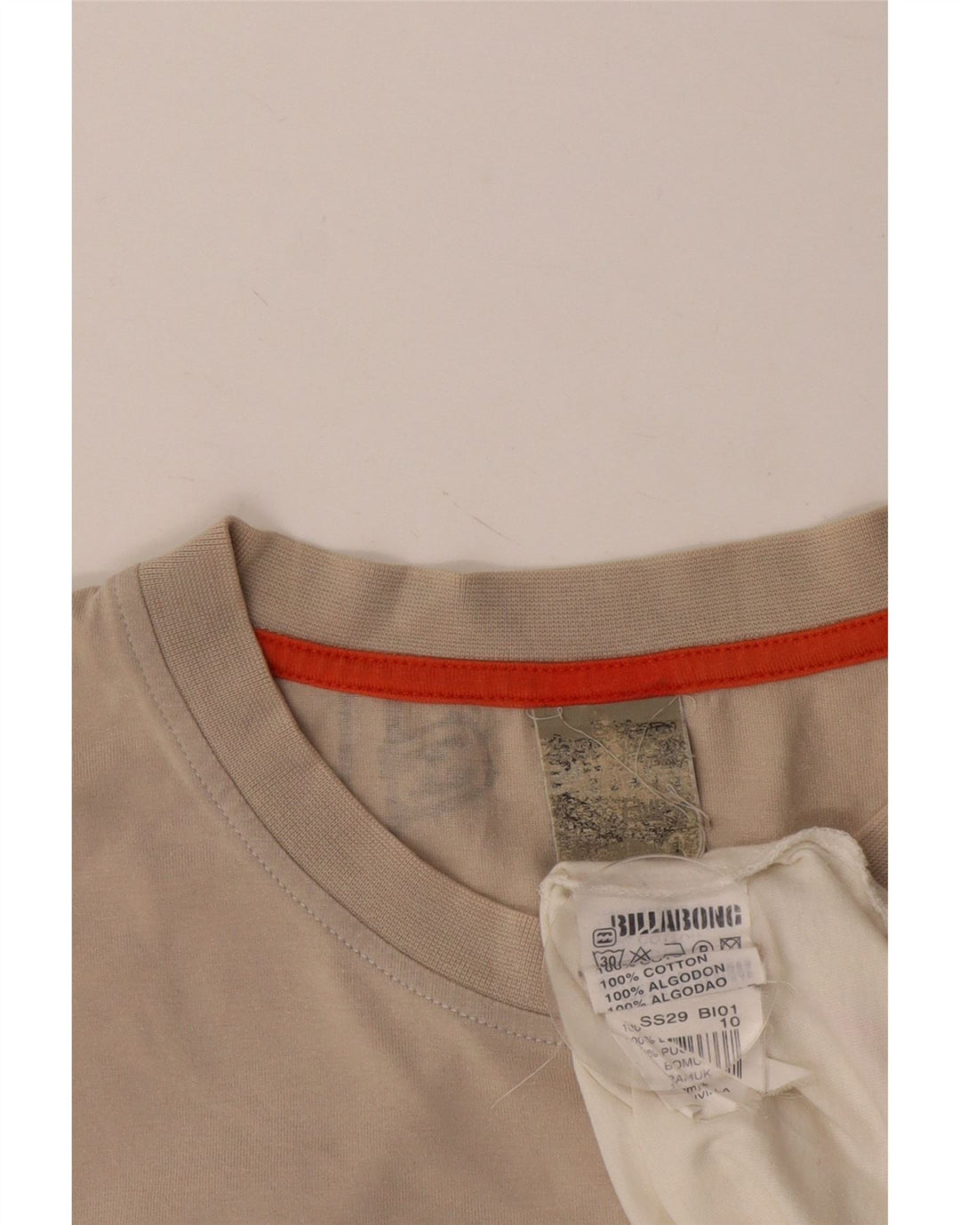 T-shirt grafica da uomo BILLABONG Top XL in cotone color block bianco