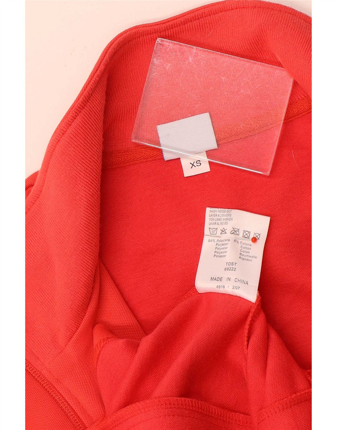 Giacca da ginnastica da donna con vestibilità regolare Arena UK 6 XS rosso poliestere