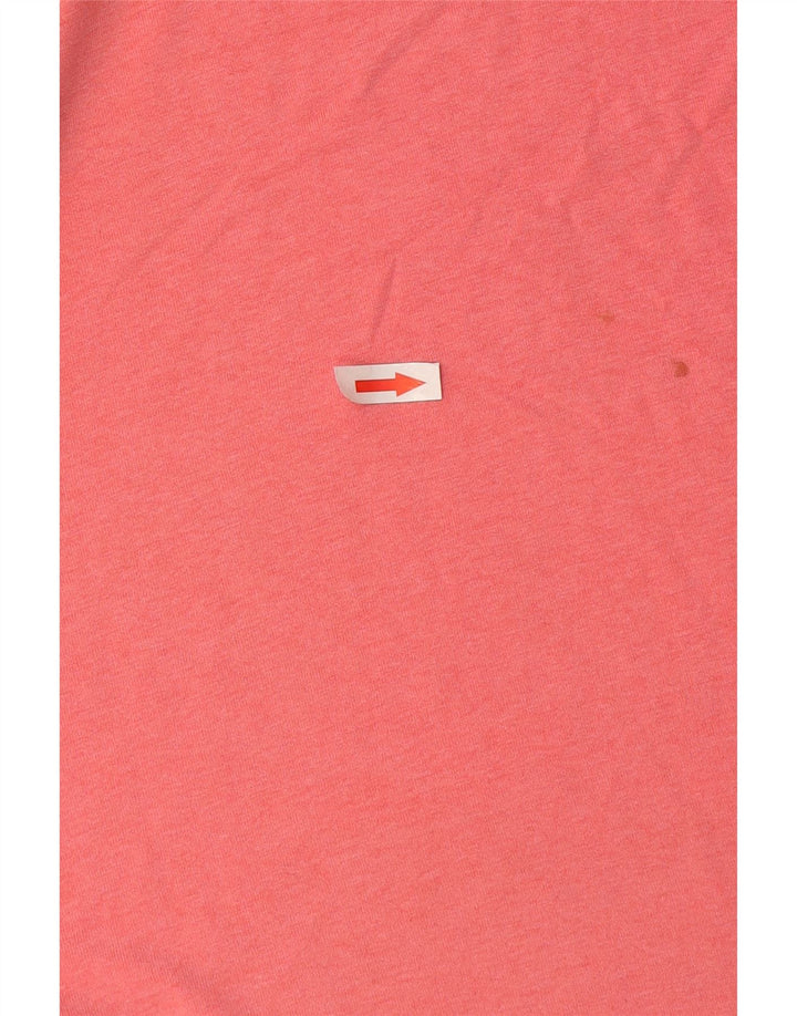 T-shirt grafica da uomo Penguin Top XL in cotone rosa