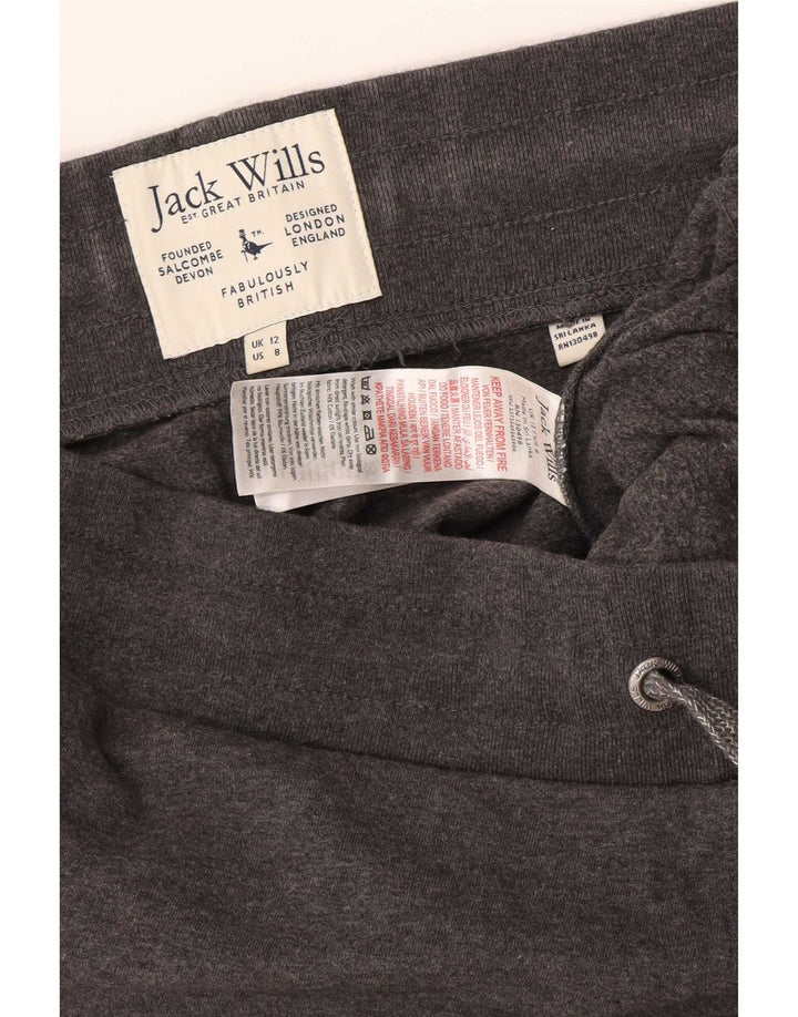 Pantaloni da tuta con grafica da donna Jack Wills Joggers UK 12 Grigio medio