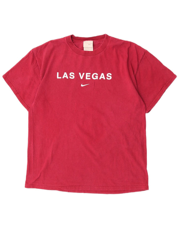 T-shirt grafica Nike Las Vegas da uomo, grande, in cotone marrone
