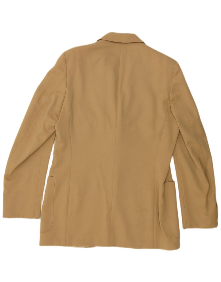 Giacca blazer vintage da uomo a 2 bottoni IT 50 grande beige
