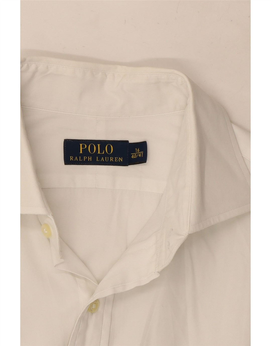 Polo Ralph Lauren Camicia da uomo Taglia 40/41 16 Large Bianca