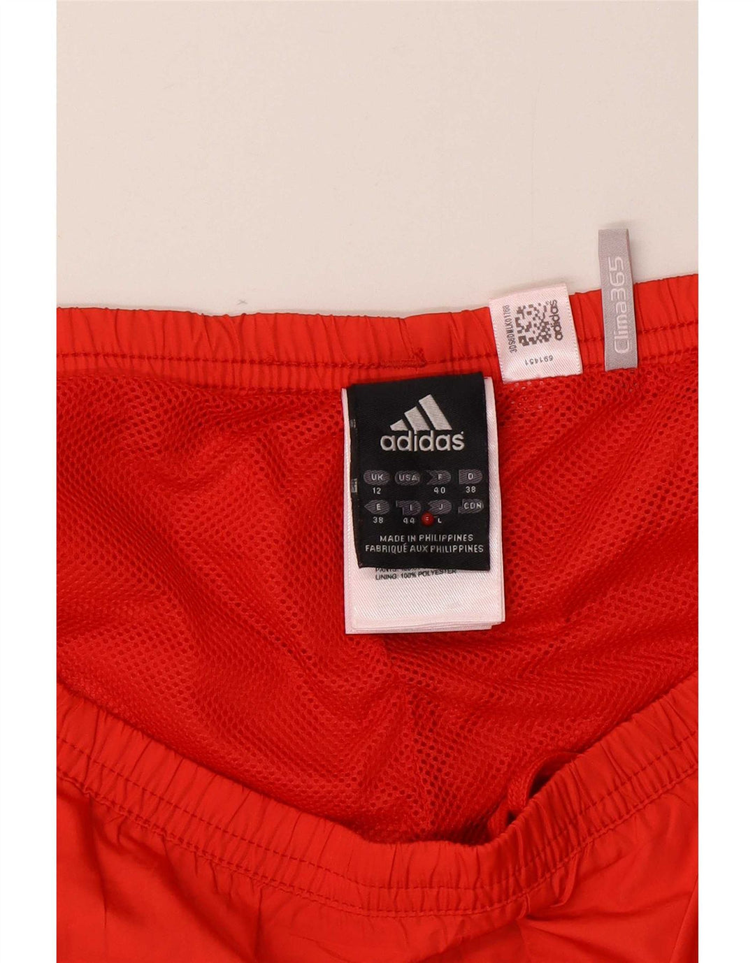 Pantaloni da tuta grafica Adidas Clima 365 da donna UK 12 medio rosso