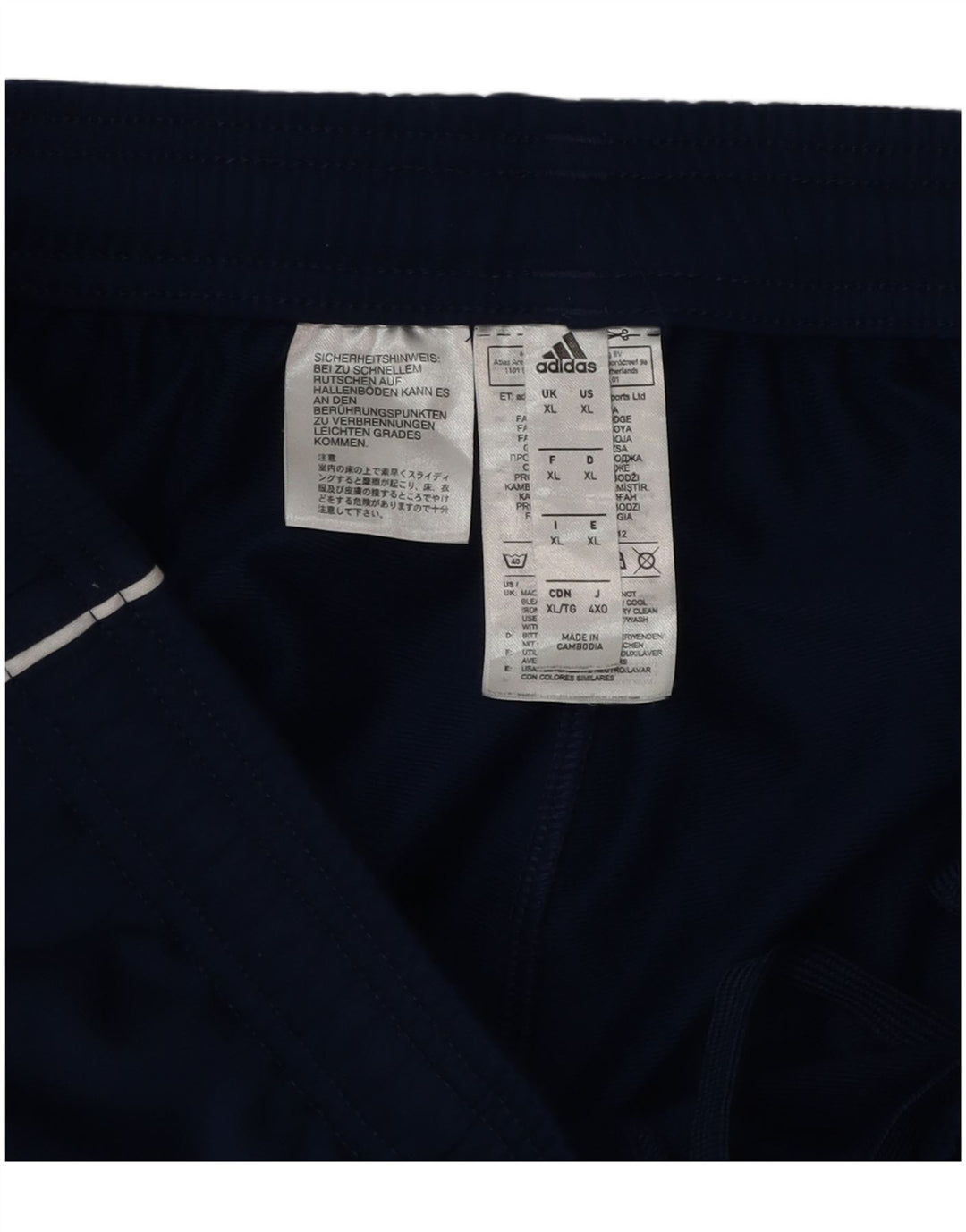 Pantaloni da tuta da uomo Adidas Joggers XL blu navy poliestere
