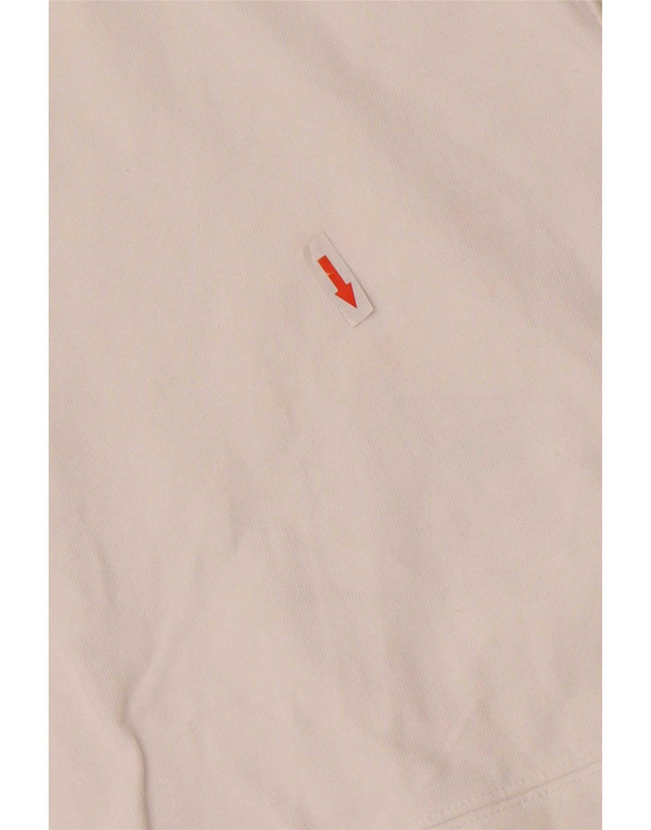 Top a maniche lunghe da donna Calvin Klein Jeans UK 10 piccolo bianco