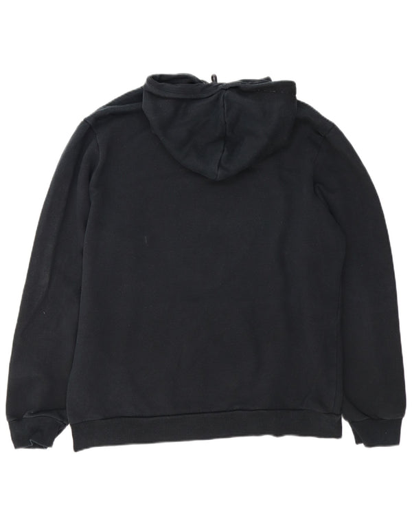 Felpa con cappuccio grafica da uomo Puma Large in cotone nero