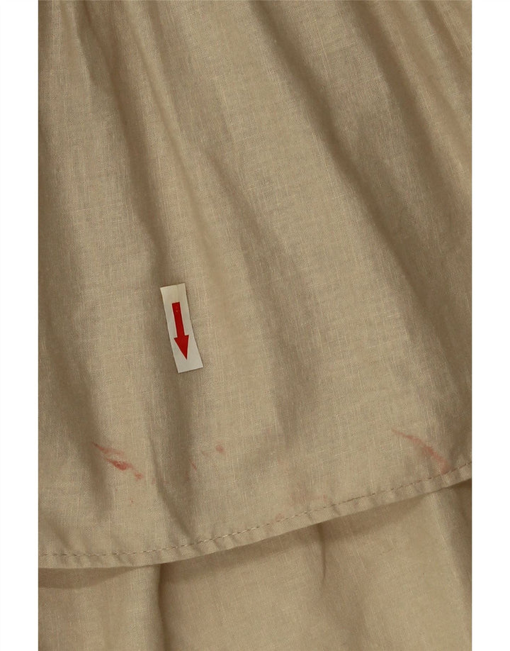 Abito a trapezio da donna Zara UK 10 piccolo beige