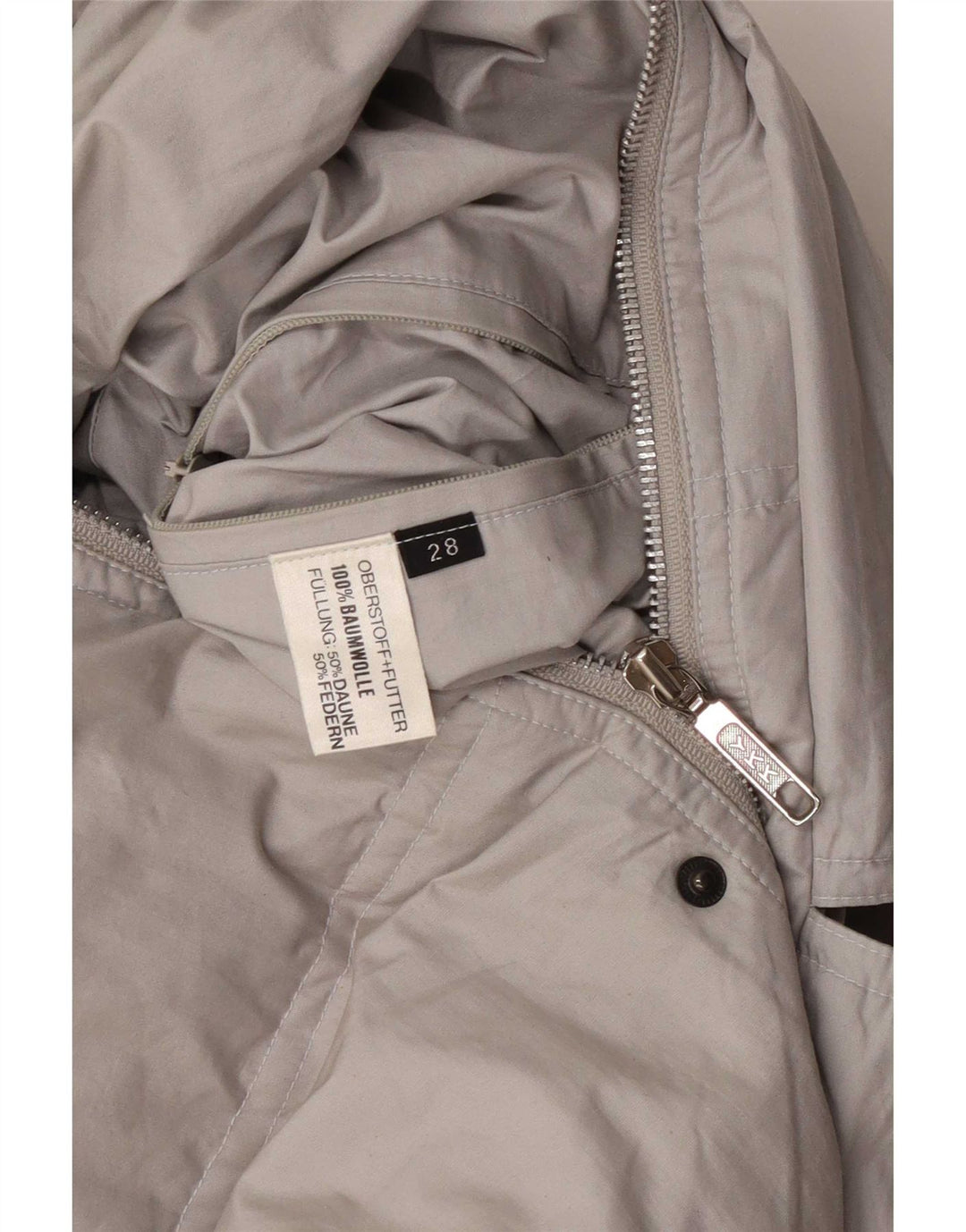 Giacca imbottita da uomo vintage UK 44 2XL Cotone grigio