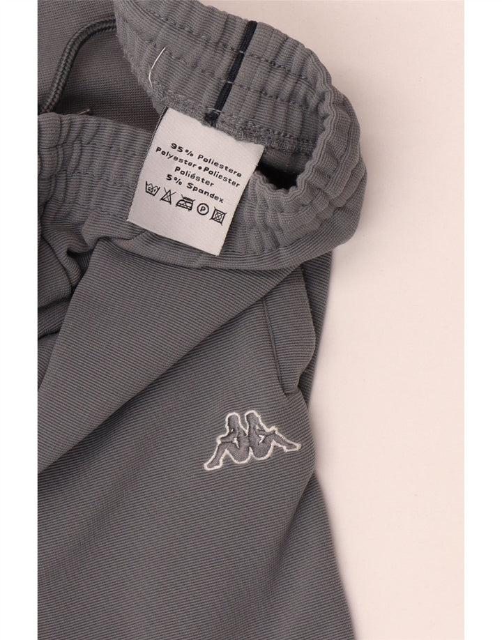 Pantaloni da tuta da uomo Kappa in poliestere grigio medio