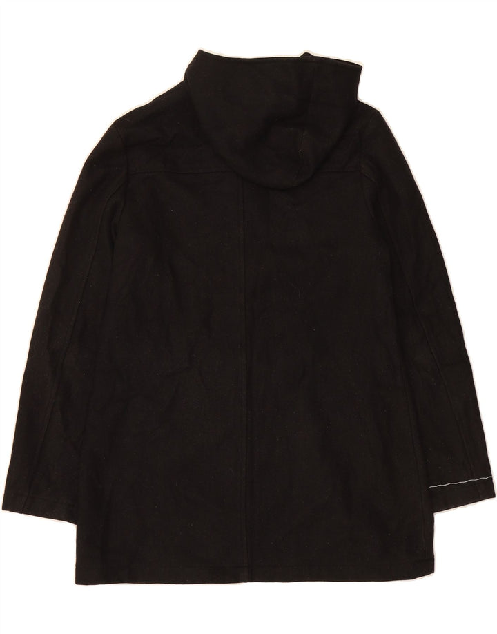MOSSIMO Womens Hooded Overcoat US 12 Large Black Wool Vintage Mossimo and Second-Hand Mossimo from Messina Hembry 
