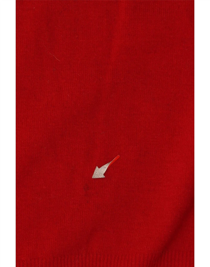 BENETTON Mens Vest Tank Top IT 50 Medium Red Wool Vintage Benetton and Second-Hand Benetton from Messina Hembry 