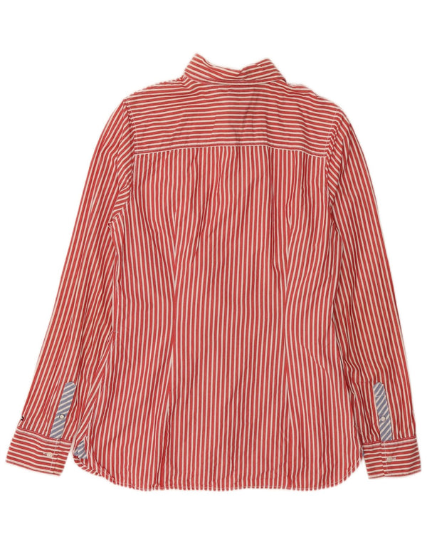 Camicia da donna Tommy Hilfiger US 10 grande cotone gessato rosso