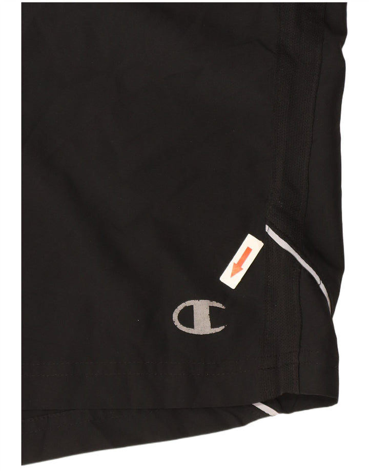 Pantaloncini sportivi da uomo Champion piccoli in poliestere nero