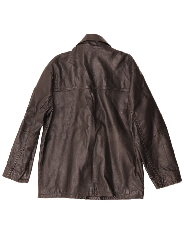 Giacca in pelle da uomo Ironsides UK 40 grande in pelle nera