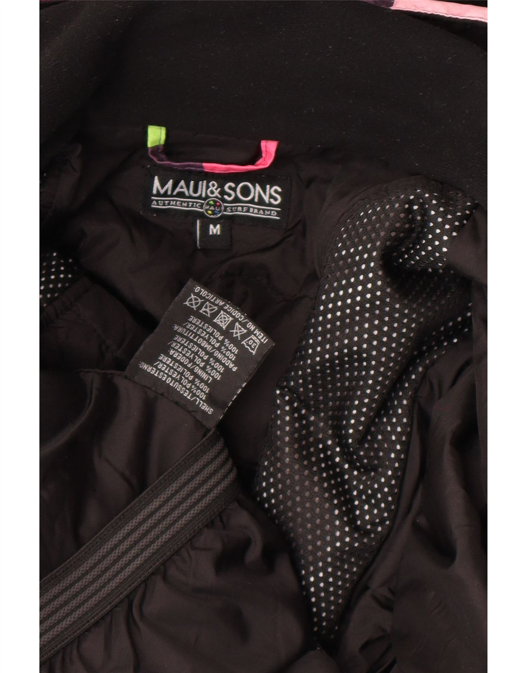 Giacca antipioggia con cappuccio da donna Maui and Sons UK 14 medio a quadri multicolore