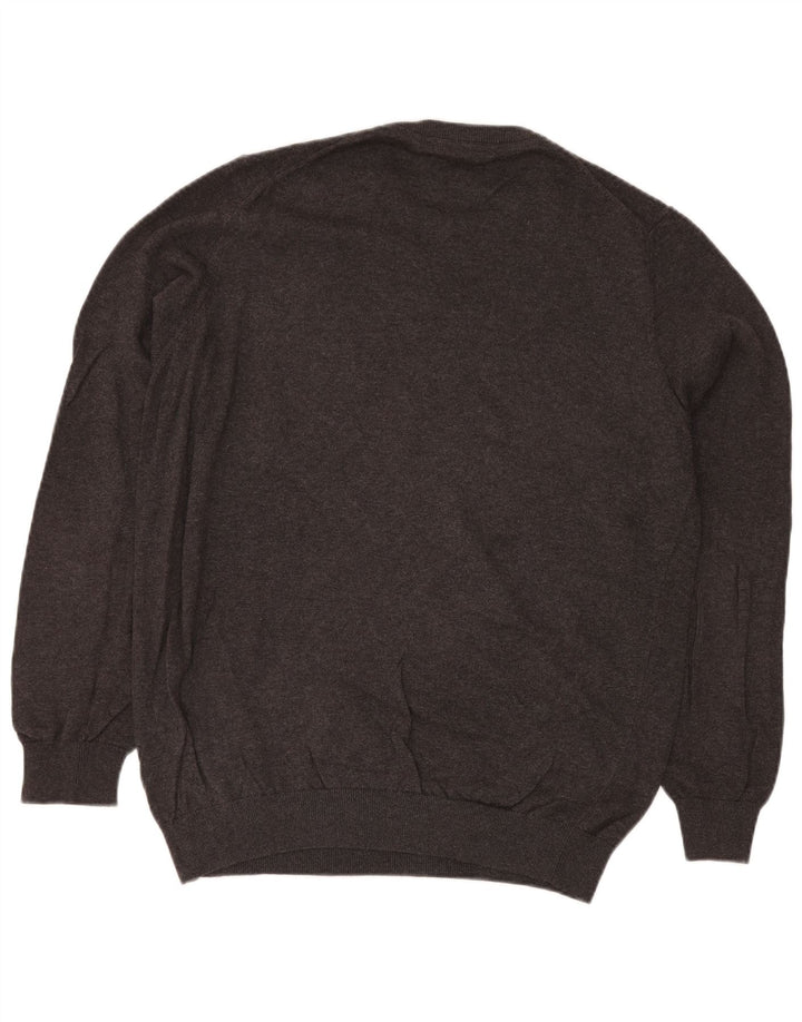 BARBOUR Maglione da uomo girocollo grande in cotone grigio