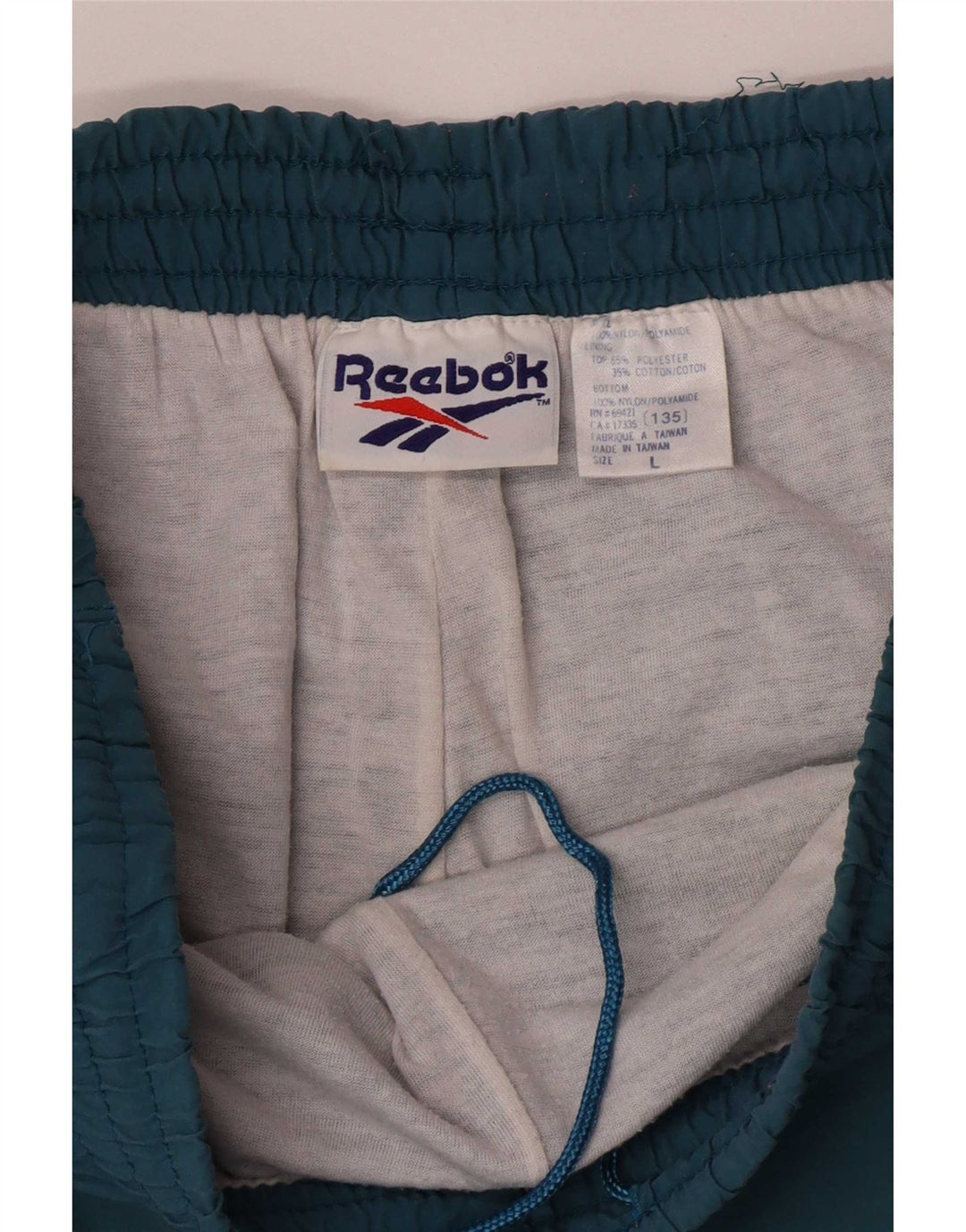 Pantaloni da tuta da uomo Reebok Joggers Large Blu Nylon