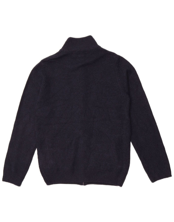 Maglione cardigan da uomo Marks & Spencer piccolo acrilico blu navy