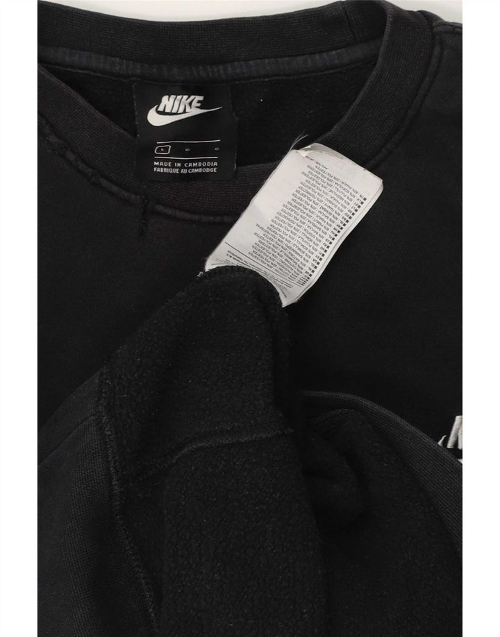 Felpa da uomo Nike Maglione grande in cotone nero
