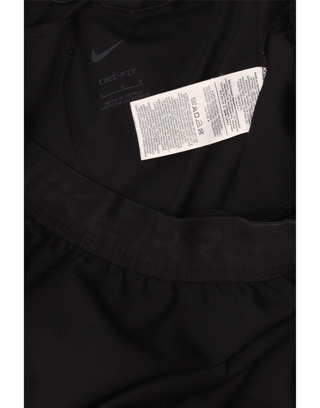 Pantaloni da tuta grafica Nike Dri Fit da uomo, grandi, in poliestere nero