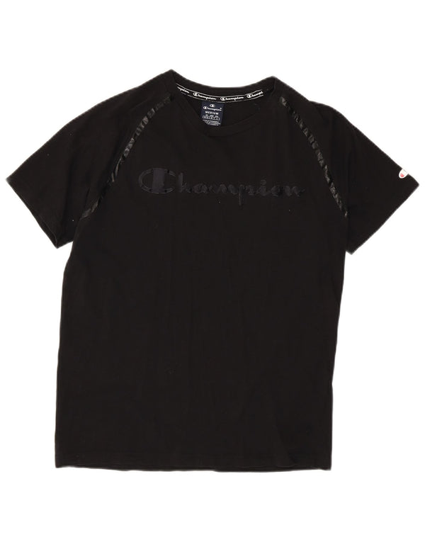 T-shirt grafica da donna Champion Top UK 14 Medium Nera