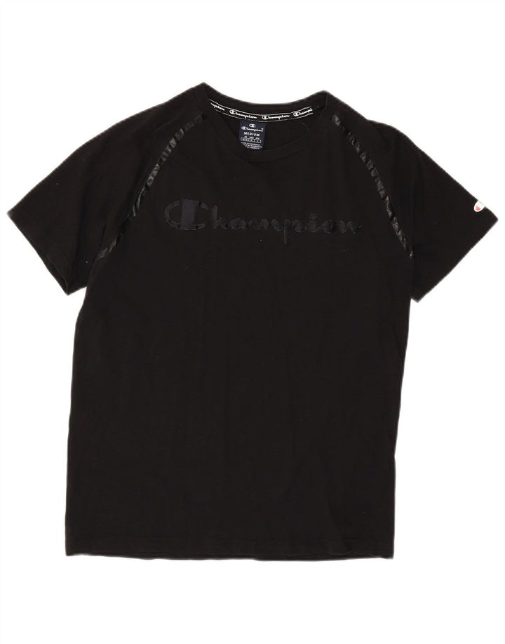 T-shirt grafica da donna Champion Top UK 14 Medium Nera