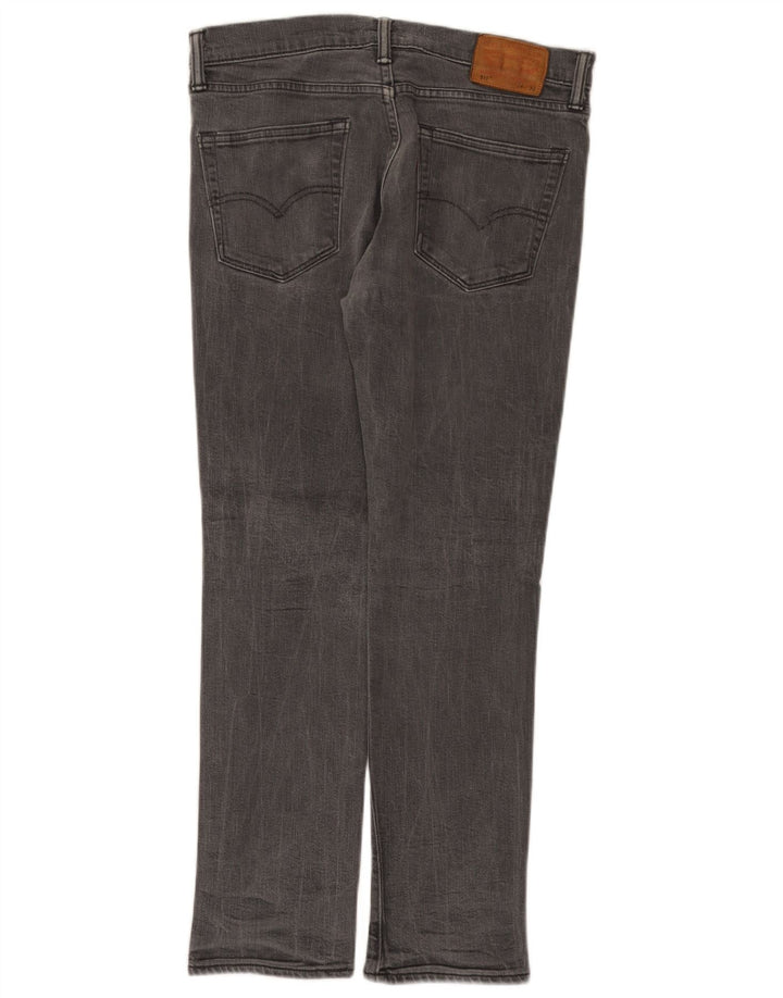 Jeans slim da uomo Levi's W34 L30 cotone grigio