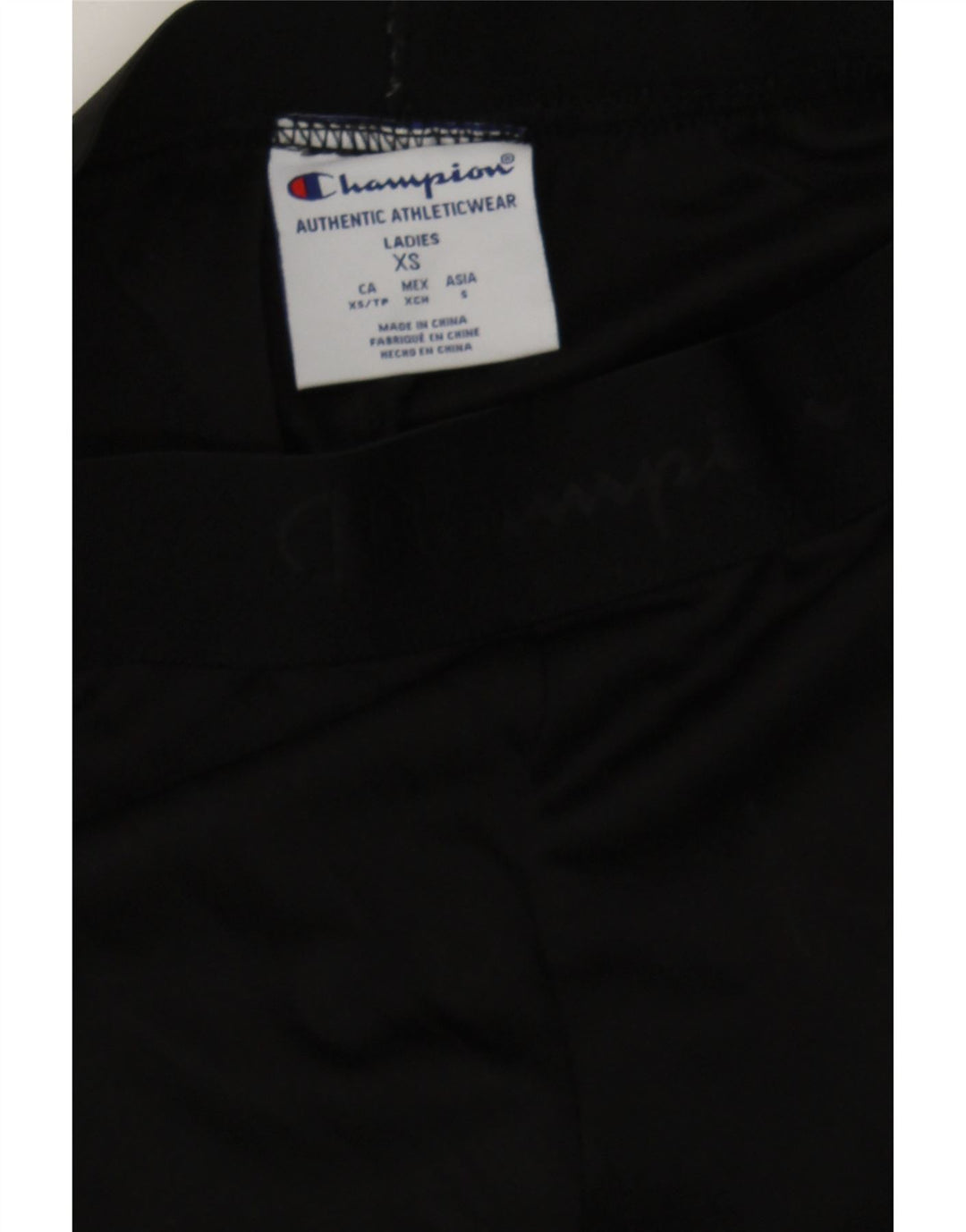 CHAMPION Womens Tracksuit Trousers Joggers UK 6 XS Black Polyester Vintage Champion and Second-Hand Champion from Messina Hembry 