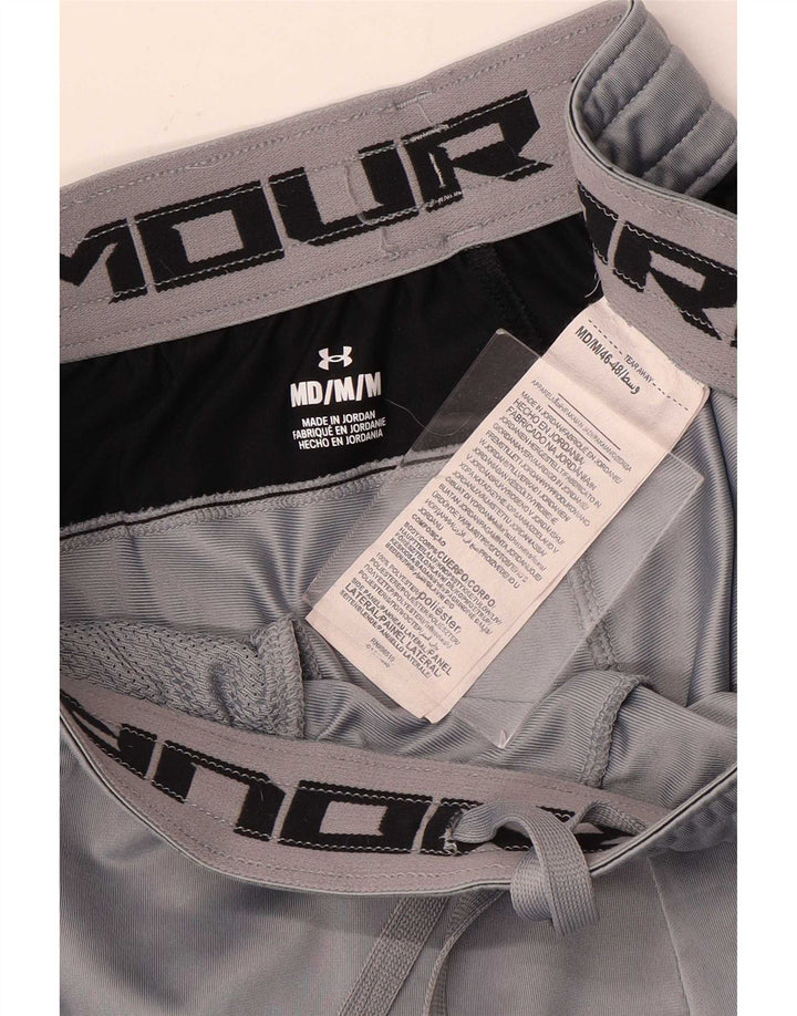 Pantaloncini sportivi grafici da uomo Under Armour Poliestere color block grigio medio