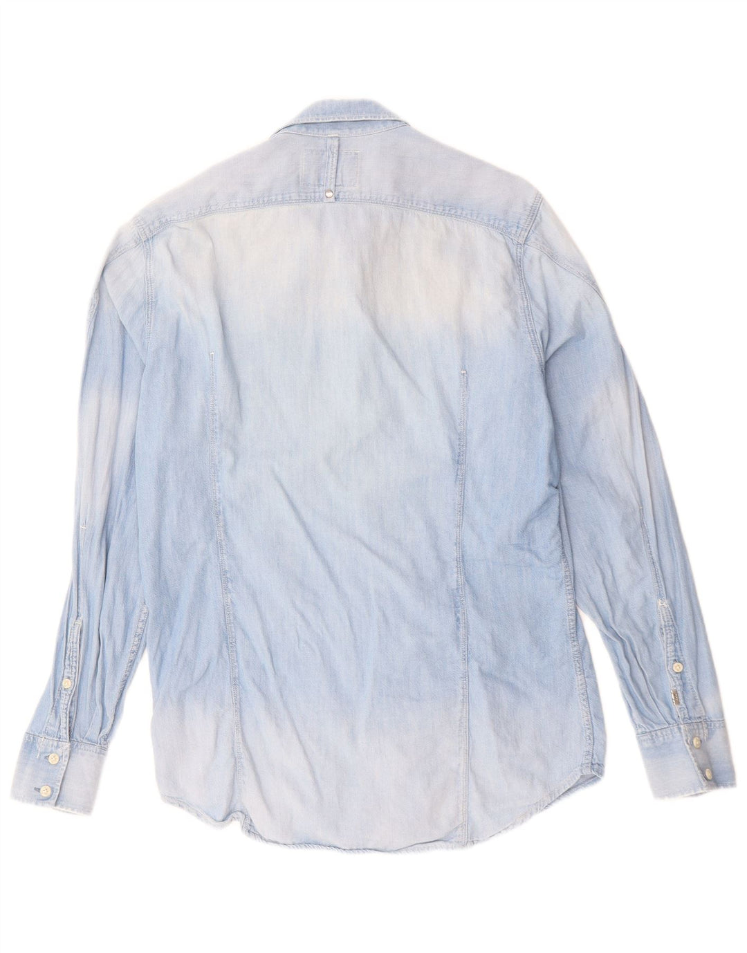 Camicia di jeans da uomo G-STAR in cotone blu medio