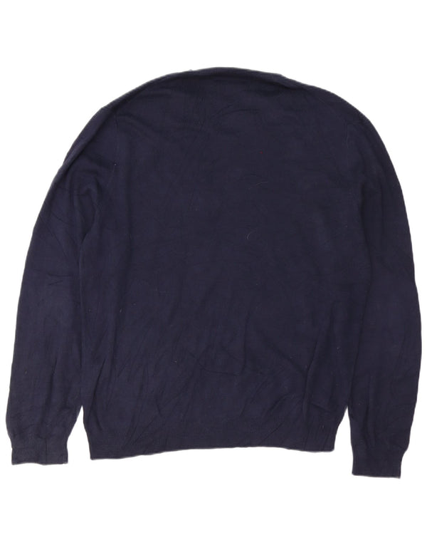 Polo Ralph Lauren Maglione da uomo con vestibilità regolare con scollo a V, grande, blu navy