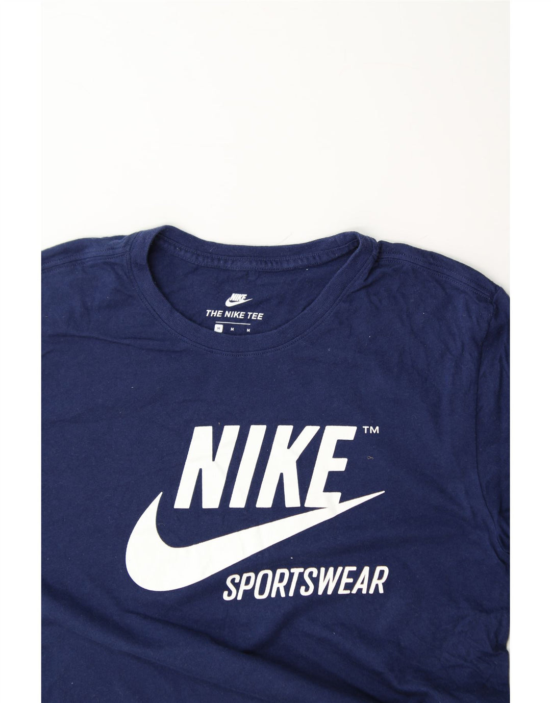 NIKE Mens Graphic T-Shirt Top Medium Blue Cotton Vintage Nike and Second-Hand Nike from Messina Hembry 