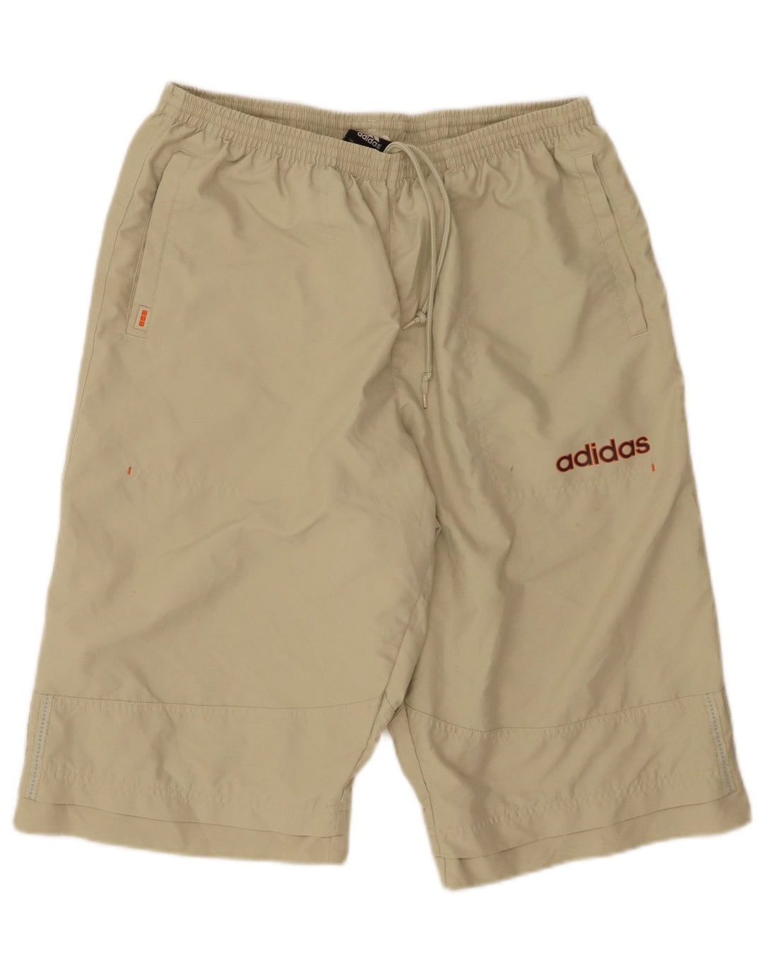 ADIDAS Mens Bermuda Sport Shorts Large  Beige Polyester