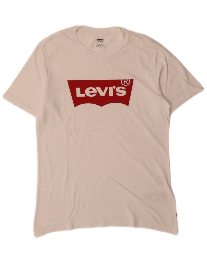 T-shirt grafica da uomo Levi's Top piccola in cotone bianco