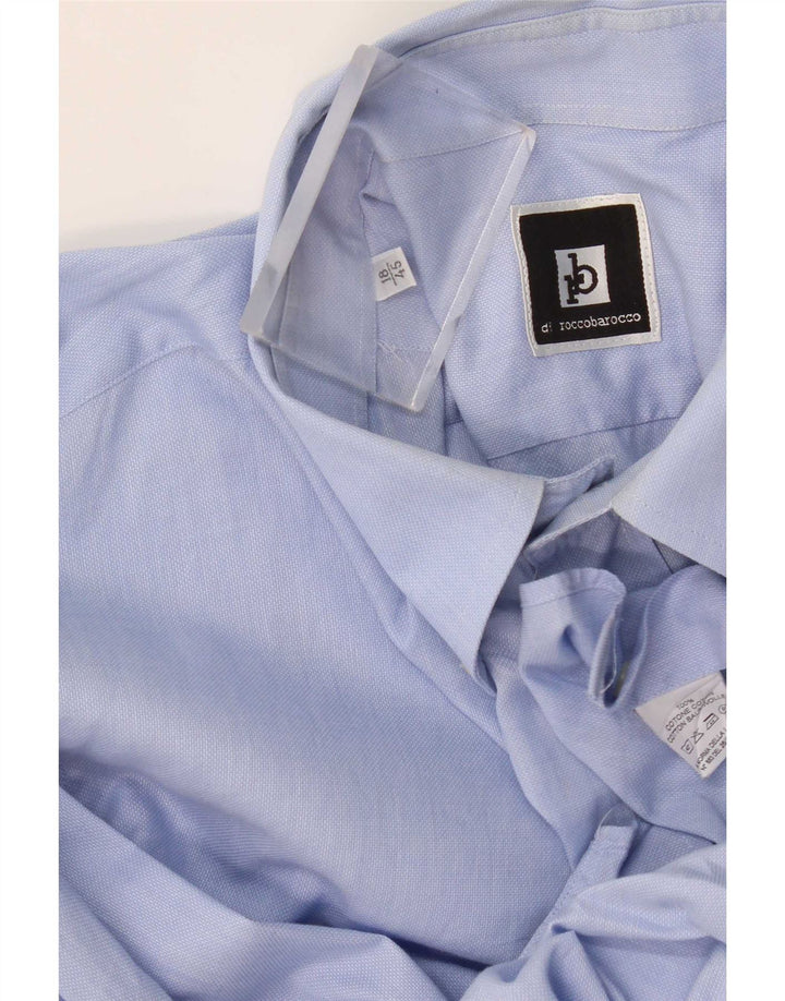 Camicia da uomo Roccobarocco taglia 45 18 2XL cotone blu