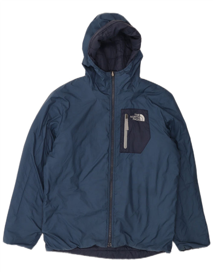 Giacca imbottita con cappuccio THE NORTH FACE per ragazzi 11-12 anni grande blu navy