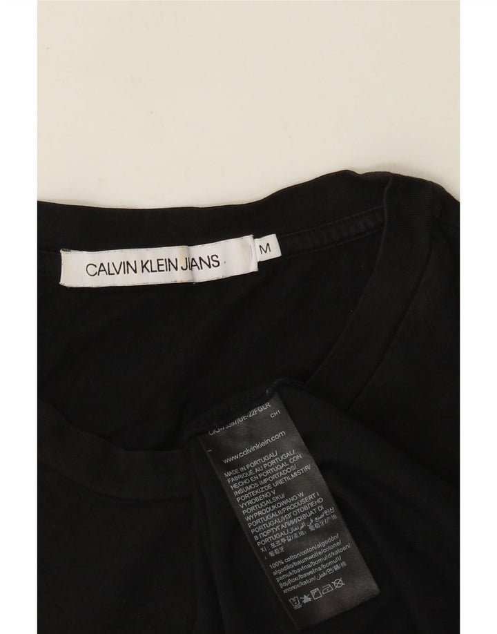 Maglietta grafica da uomo Calvin Klein Jeans Top in cotone nero medio