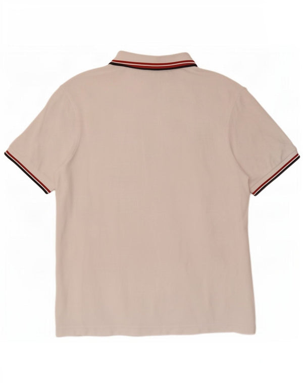 Polo da uomo Fred Perry 2XL in cotone a righe bianche