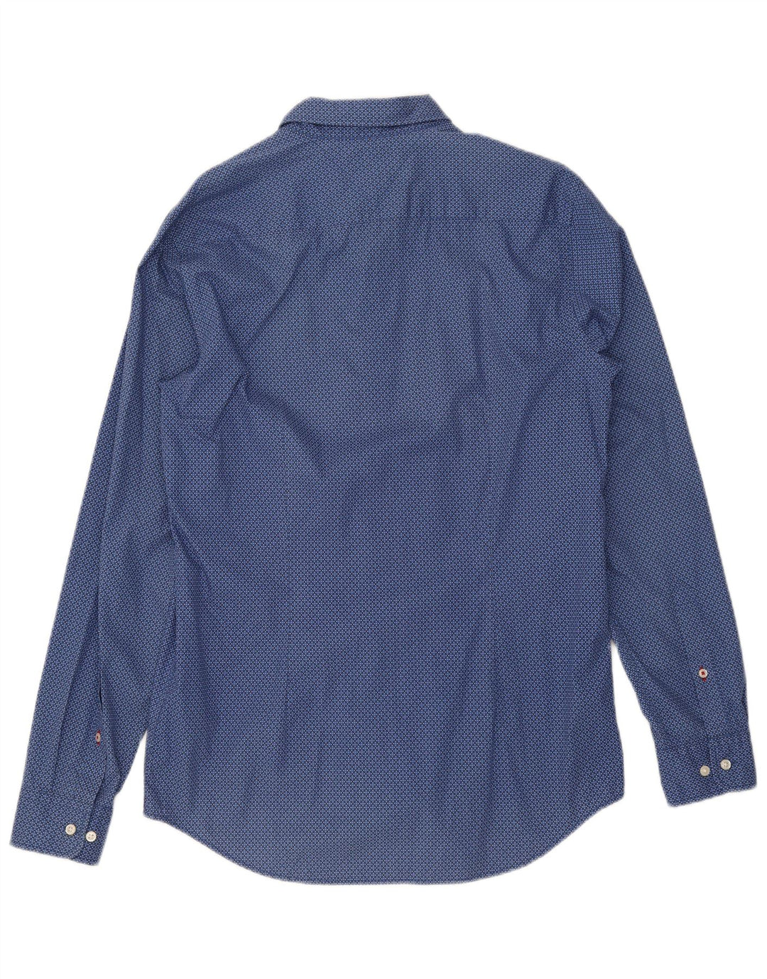 TOMMY HILFIGER Camicia slim fit da uomo grande cotone geometrico blu