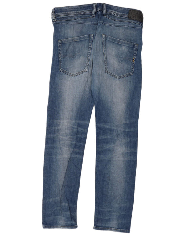 Jeans da uomo Diesel Belther Regular Slim affusolati W31 L30 in cotone blu