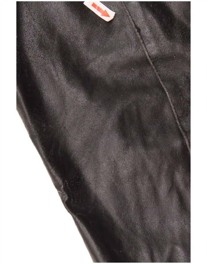 Giacca in pelle vintage da uomo UK 38 in pelle nera media