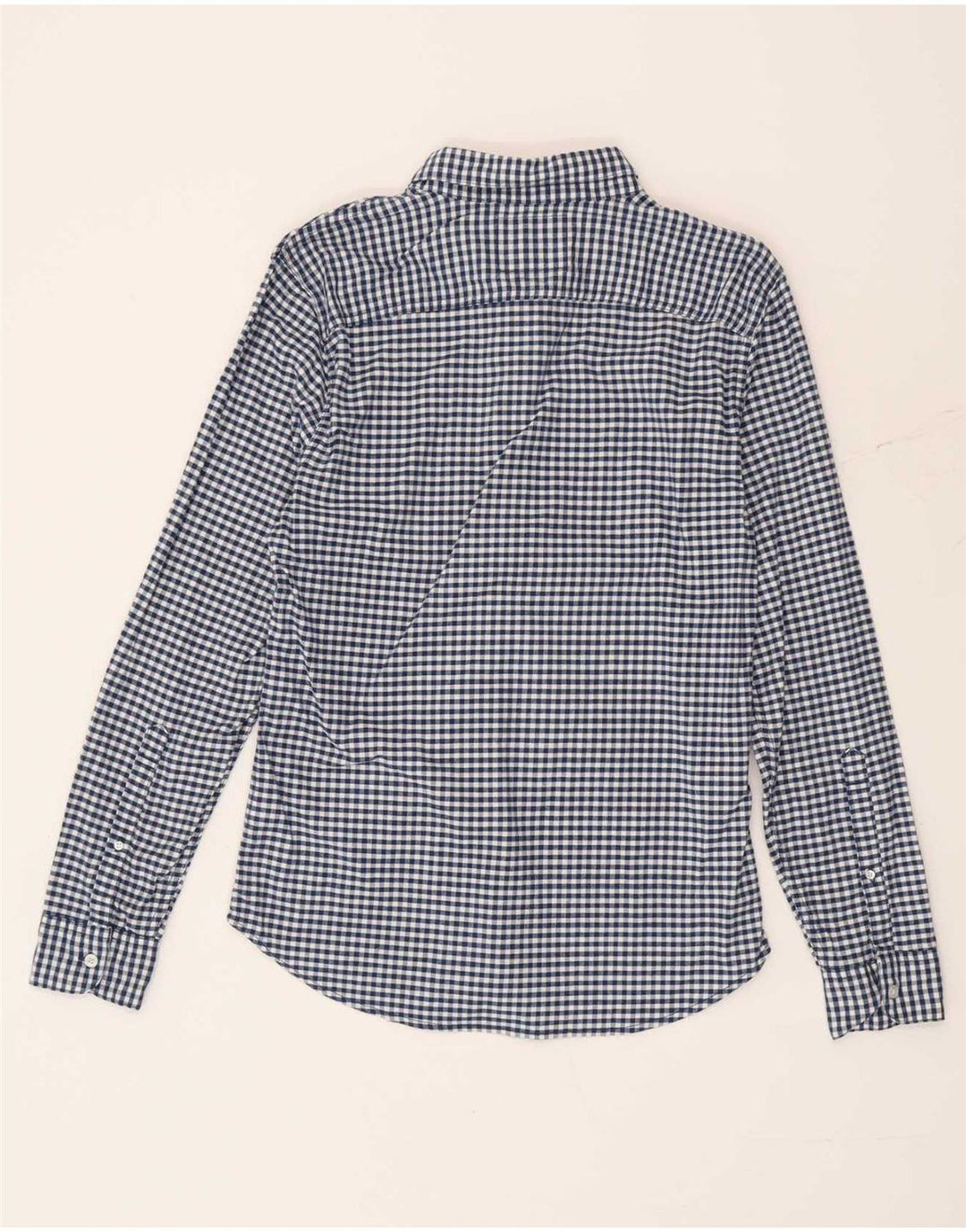 Camicia Hollister da uomo Small in cotone a quadretti blu