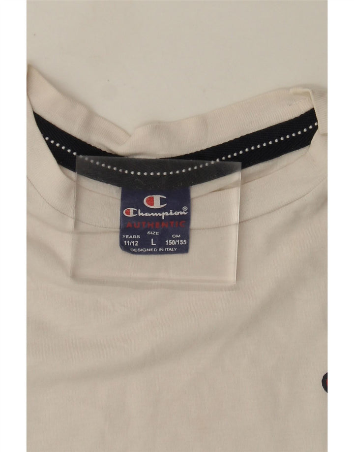Maglietta Champion da ragazzo, 11-12 anni, grande, bianca