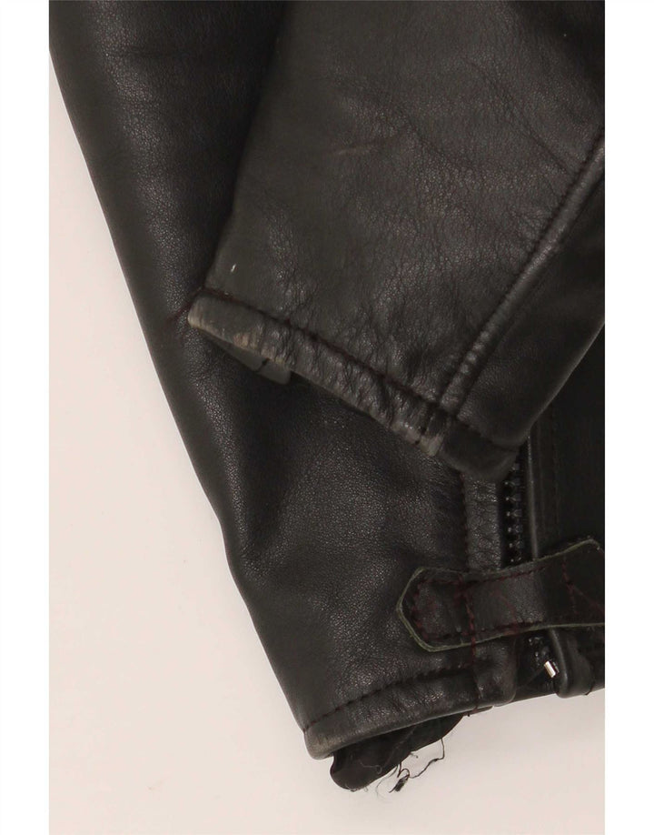 Giacca da pilota in pelle da uomo Belo Tours EU 50 Large Nera