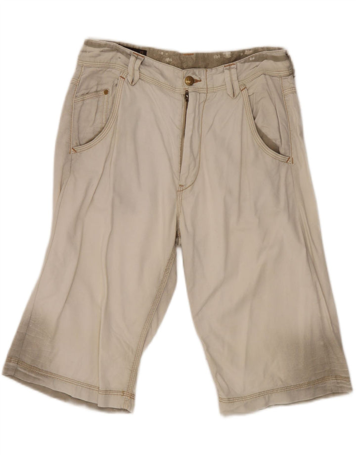 Bermuda da uomo Marlboro Classics W31 in cotone beige medio