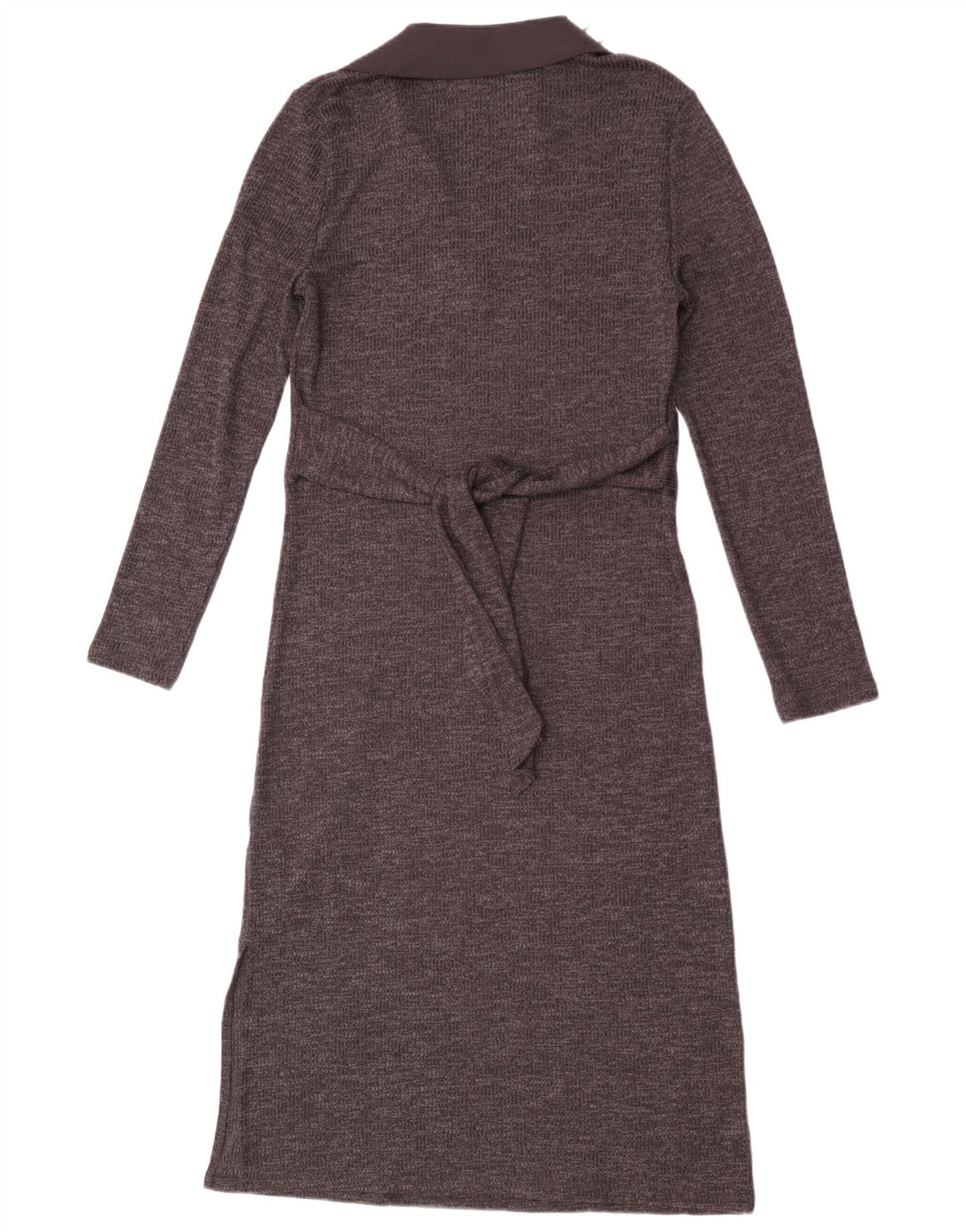 Abito maglione a maniche lunghe da donna Marks & Spencer UK 6 XS poliestere grigio